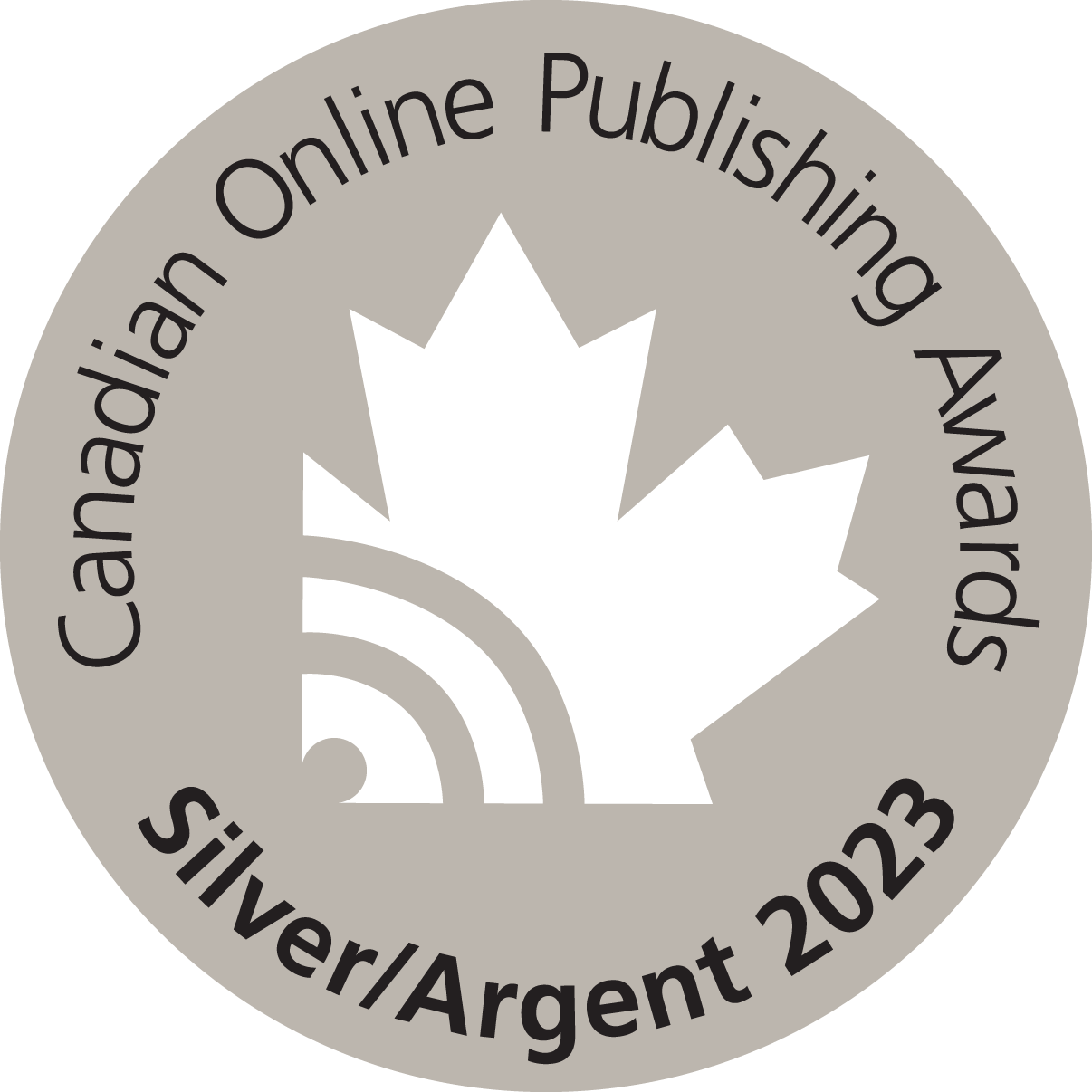 Canadian Online Publishing Awards Silver 2023